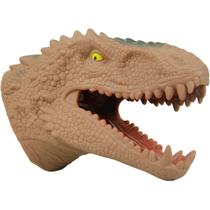 Fantoche De Mão Dinossauro Tiranossauro Rex Cabeça De Borracha - Adijomar Brinquedos