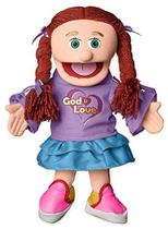 Fantoche de Mão Silly Puppets 36cm Deus é Amor Menina Pêssego Fantoche de Mão Silly Puppets 36cm Deus é Amor Menina Pêssego