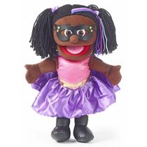 Fantoche de Mão Silly Puppets 36cm Super-Herói Menina Negra Fantoche de Mão Silly Puppets 36cm Super-Herói Menina Negra