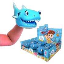 Fantoche de Mão Tubarão Azul Brinquedo - Adijomar Brinquedo Fantoche de Mão Tubarão Azul Brinquedo - Adijomar Brinquedo