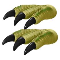 Fantoche Dinossauro Garra Verde Para Mão Dino Tiranossauro Rex Em Silicone Infantil Menino Adijomar