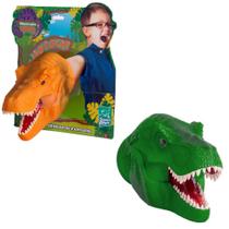 Fantoche Dinossauro Mão T-Rex Cabeça Dino Brinquedo Infantil