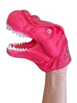 Fantoche em forma de Dinossauro T-rex - vermelho