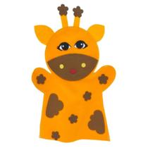 Fantoche - Feltro - Girafa - Kits E Gifts