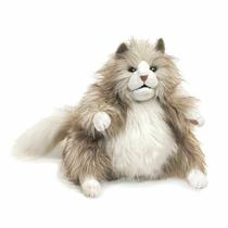 Fantoche Gato Peludo Folkmanis com Boca Móvel de Pelúcia Fantoche Gato Peludo Folkmanis com Boca Móvel de Pelúcia