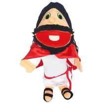 Fantoche Jesus De Mão Personagem Bíblico 42cm Fantoche Jesus De Mão Personagem Bíblico 42cm