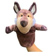 Fantoche Lobo de Pelúcia 25cm Brinquedo Educativo e Divertido Fantoche Lobo de Pelúcia 25cm Brinquedo Educativo e Divertido