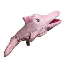 Fantoche pequeno 3d em tecido: boto cor de rosa - luqueta - 87