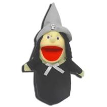 Fantoche pequeno 3d em tecido: bruxa - luqueta - 74