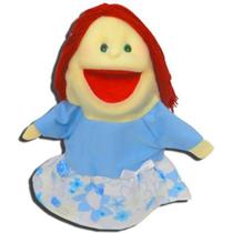 Fantoche pequeno 3d em tecido: mãe branca - luqueta - 92