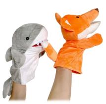 Fantoche Raposa de Pelúcia 25cm Brinquedo Educativo e Divertido