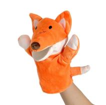 Fantoche Raposa Pelúcia De Mão Teatro Infantil Animais 25cm