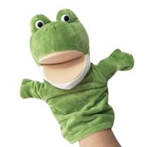 Fantoche Sapo de Pelúcia 25cm Brinquedo Educativo e Divertido Fantoche Sapo de Pelúcia 25cm Brinquedo Educativo e Divertido