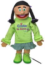 Fantoche Silly Puppets 63 cm Corpo Inteiro Menina Cristã Fantoche Silly Puppets 63 cm Corpo Inteiro Menina Cristã