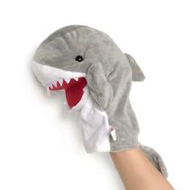 Fantoche Tubarão Pelúcia De Mão Teatro Infantil Animais 25cm - WB