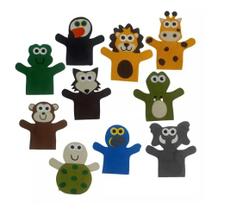 Fantoches Animais Selvagens para Contar Histórias Lúdico Lavável