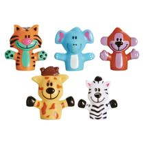 Fantoches De Dedo Com 5 Animais Babys DMT6818 Dm Toys