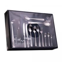 Faqueiro 101 Peças Pisa Aço Inox Caixa Litografada Wolff