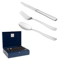 Faqueiro 101 Peças Pisa Aço Inox com Estojo - Wolff