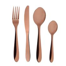 Faqueiro 12 Peças Cobre Rosé Garfo faca Colher Talheres Faqueiro 12 Peças Cobre Rosé Garfo faca Colher Talheres