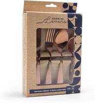 Faqueiro 16 pcs lovers gourmet mix cobre