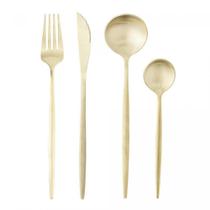 Faqueiro 16 Peças Aço Inox ópera Champanhe Lyor