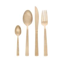 Faqueiro 16 Peças de Aço Inox Santorini Champanhe