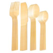 Faqueiro 16 Peças Lyor Athenas de Aço Inox Dourado