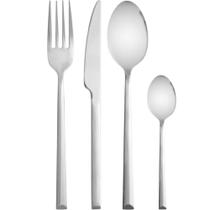 Faqueiro 16 Peças Oslo Aço Inox Wolff Mesa Posta Jogo Talheres 4 Pessoas Facas Garfos Colheres