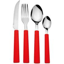 Faqueiro 16 Peças Vermelho Intenso Biona