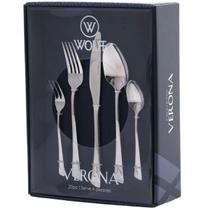 Faqueiro 20 Peças Aço Inox Verona Wolff Talheres Mesa Posta Jantar Almoço 4 Pessoas Faqueiro 20 Peças Aço Inox Verona Wolff Talheres Mesa Posta Jantar Almoço 4 Pessoas