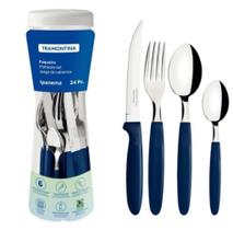 Faqueiro 24 Pcs Ipanema Azul Sortidos