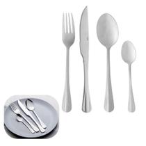 Faqueiro 24 Peças em Aço Inox Linha Positano Serve 6 Pessoas Lyor Elegante e Resistente