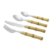 Faqueiro 24 Peças Inox Bambu 6673 Lyor Faqueiro 24 Peças Inox Bambu 6673 Lyor