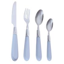 Faqueiro 24 Peças kenzo Aço Inox Cabo de Resina Cinza - Rio Master. Faqueiro 24 Peças kenzo Aço Inox Cabo de Resina Cinza - Rio Master.