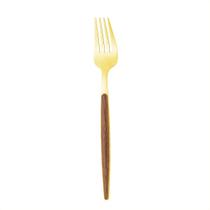 Faqueiro 24 Peças Lyor Organic de Aço Inox Dourado