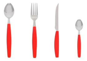 Faqueiro 25 Peças Facas Garfos Sobremesa Cozinha Aço Inox Colheres