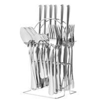 Faqueiro 25 Peças Inglaterra Silver Inox Ke Home