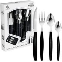 Faqueiro 25 Peças Inox Porta Talher De Gaveta Luxo Premium Kappa Color REF. AL182