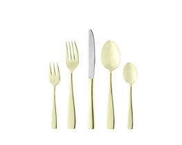 Faqueiro 30 Pçs Aço Inox Pisa Champanhe Fosco Wolff