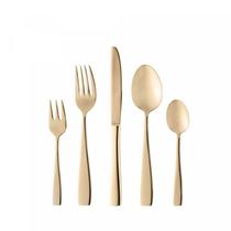 Faqueiro 30 Peças de Aço Inox Pisa Dourado Fosco - Wolff