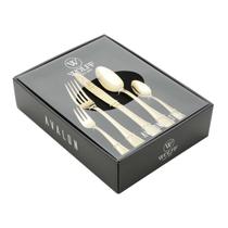 Faqueiro 30 peças de aço inox PVD Dourado com Gift Box Avalon Wolff - 71416 Faqueiro 30 peças de aço inox PVD Dourado com Gift Box Avalon Wolff - 71416