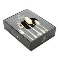 Faqueiro 30 peças de aço inox PVD Dourado com Gift Box Berna Wolff - 71422 Faqueiro 30 peças de aço inox PVD Dourado com Gift Box Berna Wolff - 71422