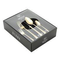 Faqueiro 30 Peças Inox Berna Dourado Wolff