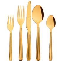 Faqueiro 30 Peças Manchester Dourado Aço Inox Wolff Faqueiro 30 Peças Manchester Dourado Aço Inox Wolff