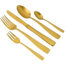 Faqueiro 30 Peças Pisa Aço Inox Champanhe Fosco Wolff Gift Box - Saldão