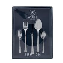 Faqueiro 30 Peças Wolff Berna de Aço Inox
