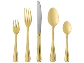 Faqueiro 30pc aco inox avalon dourado