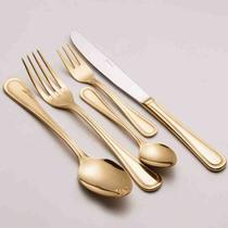 Faqueiro 30Pc Aço Inox Avalon Dourado Rojemac