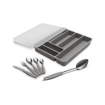 Faqueiro 32Pcs Itaparica C/Organizador Cinza Brinox Faqueiro 32Pcs Itaparica C/Organizador Cinza Brinox